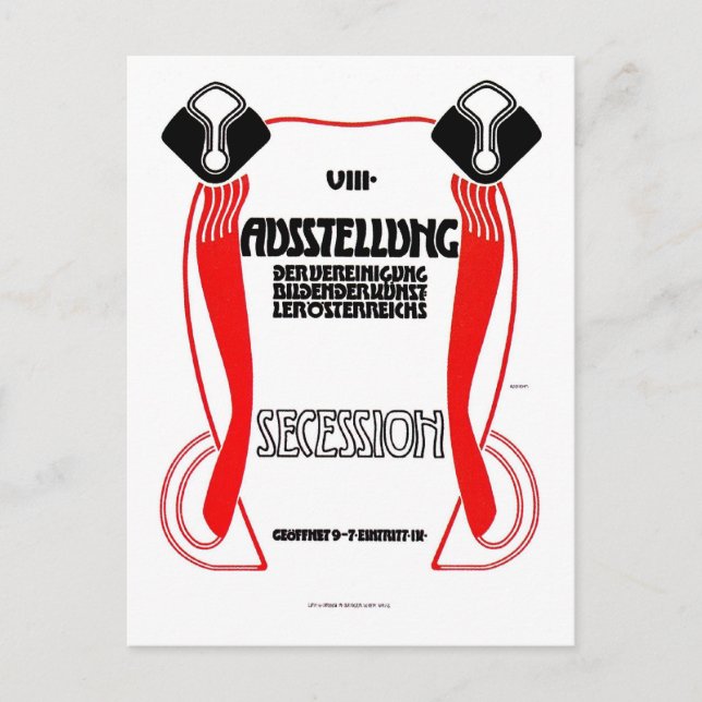 Austrian Vienna Jugendstil Art Nouveau expo Postcard (Front)