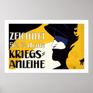 Austrian War Bond Poster (white)