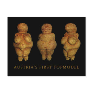 Austria's First Top Model Postcard