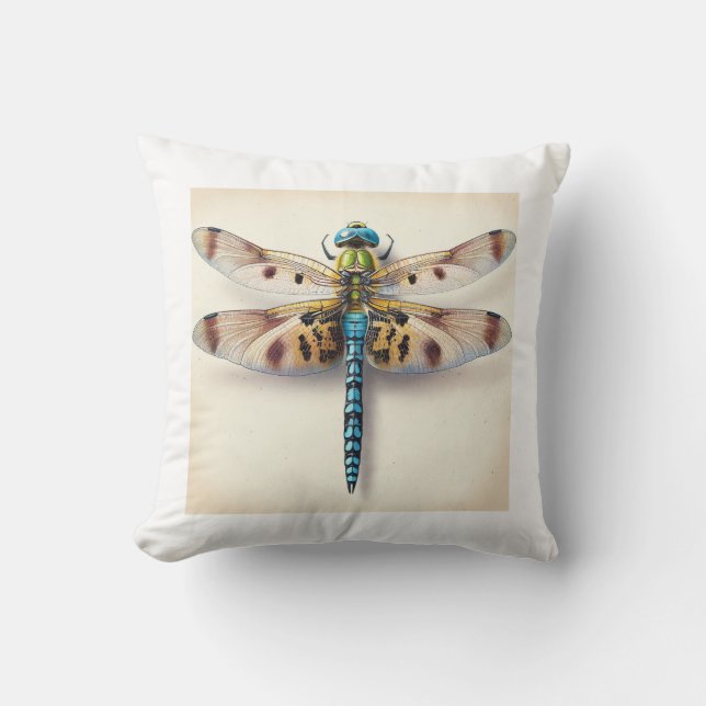Austropetalia Dragonfly Dorsal View IREF805 - Wate Throw Pillow (Front)