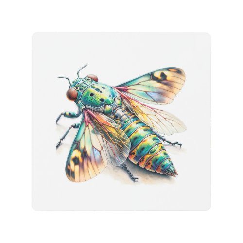 Austropetalia Insect 300524IREF104 _ Watercolor Metal Print