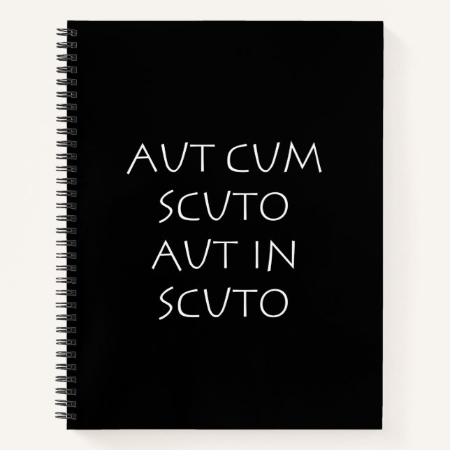 Aut cum scuto aut in scuto notebook (Front)