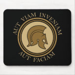 Aut Viam Inveniam Aut Faciam - Roman Helmet Mouse Pad
