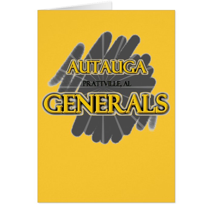 Autauga Academy Generals   Prattville, AL Greeting Cards