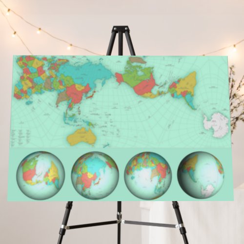 AuthaGraph World Map  Foam Board