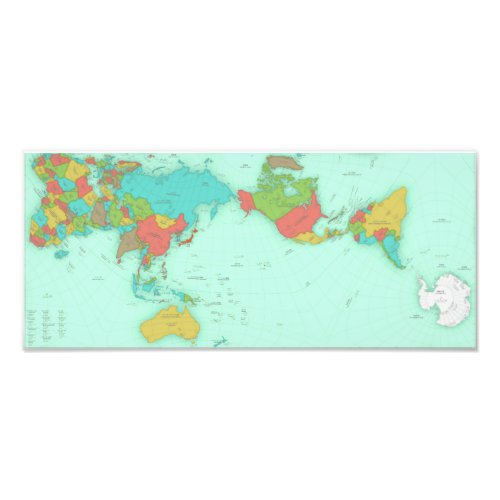 AuthaGraph World Map  Photo Print