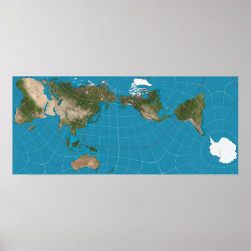 Authagraph World Map  Poster