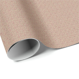 Authentic 1940s Muted Burgundy Floral Sprig  Wrapping Paper