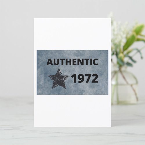 Authentic 1972 Star Year invitation