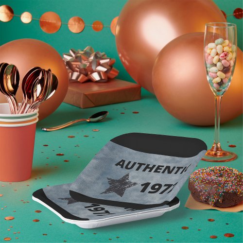 Authentic 1972 Star Year paper plates