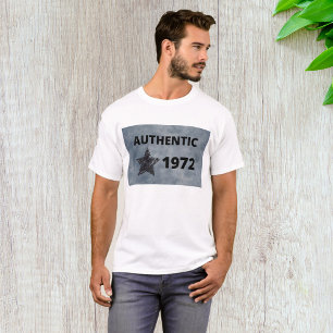 Authentic 1972 Vintage Star Retro Birthday Design T-Shirt