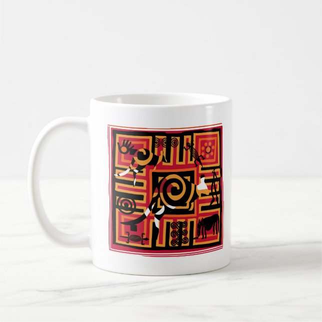Authentic Aboriginal art Coffee Mug (Left)