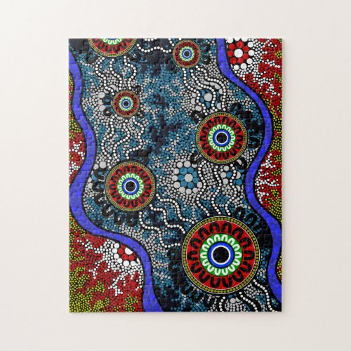 Authentic Aboriginal Art _ Jigsaw Puzzle