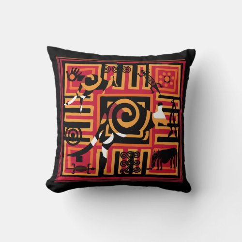 Authentic Aboriginal art Throw Pillow