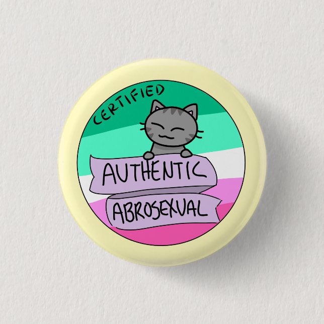 Authentic Abrosexual Pinback Button (Front)