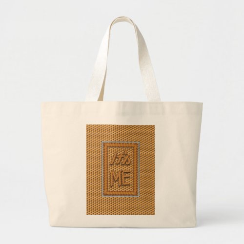 Authentic and Uniquely Me Large Tote Bag