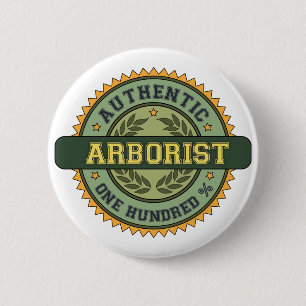 Authentic Arborist Pinback Button