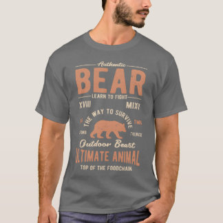 Authentic Bear Funny Animals gift T-Shirt