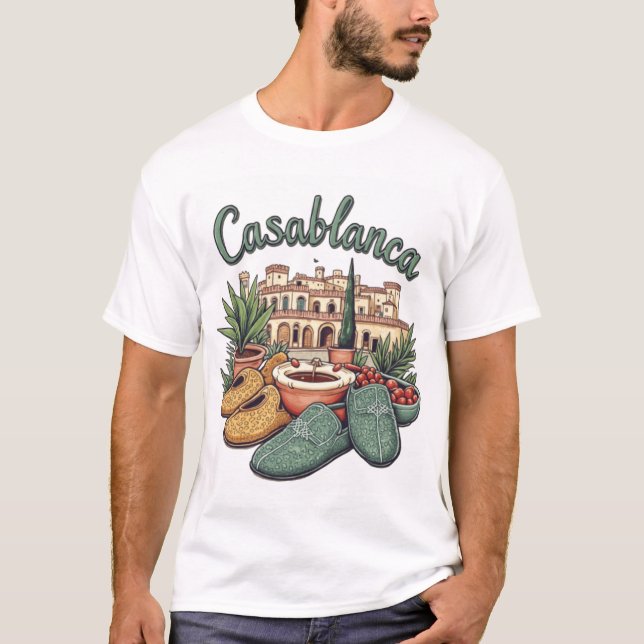 Authentic Casablanca T-shirt - Moroccan Culture (Front)