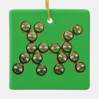 🐶 Authentic Chang Beer Cap Dog Ceramic Ornament