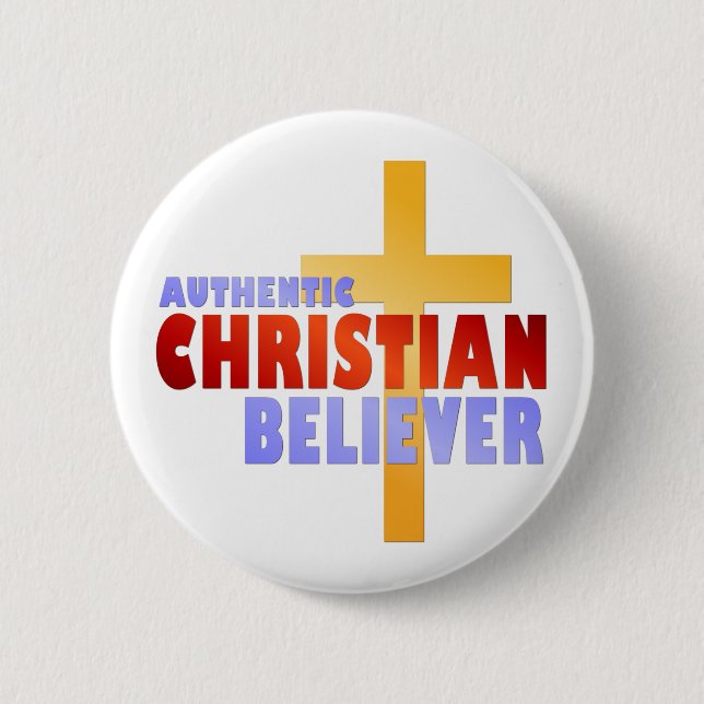 Authentic Christian Believer Button (Front)