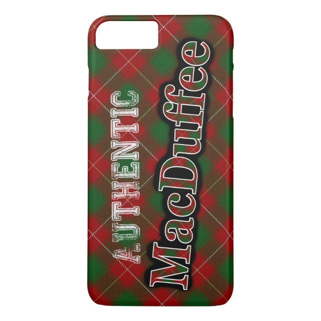 Authentic Clan MacDuffee Scottish Tartan Design Case-Mate iPhone Case (Back)