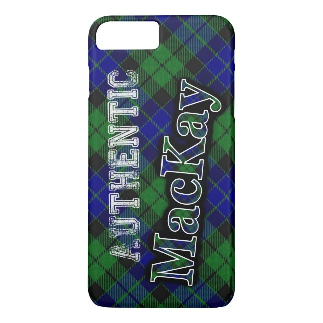 Authentic Clan MacKay Scottish Tartan Design Case-Mate iPhone Case (Back)