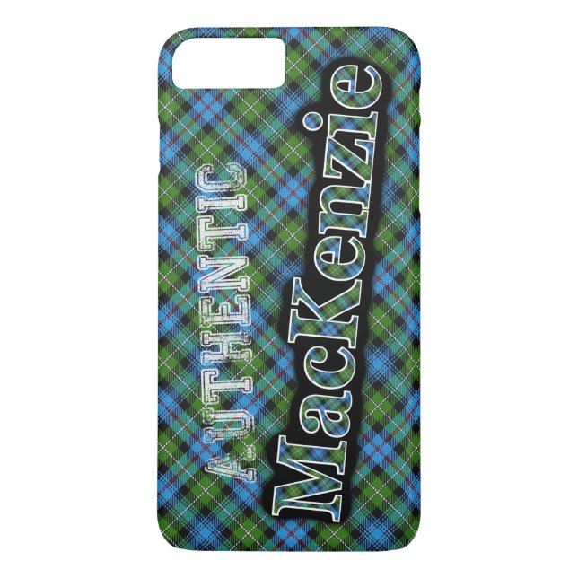 Authentic Clan MacKenzie Scottish Tartan Design Case-Mate iPhone Case (Back)