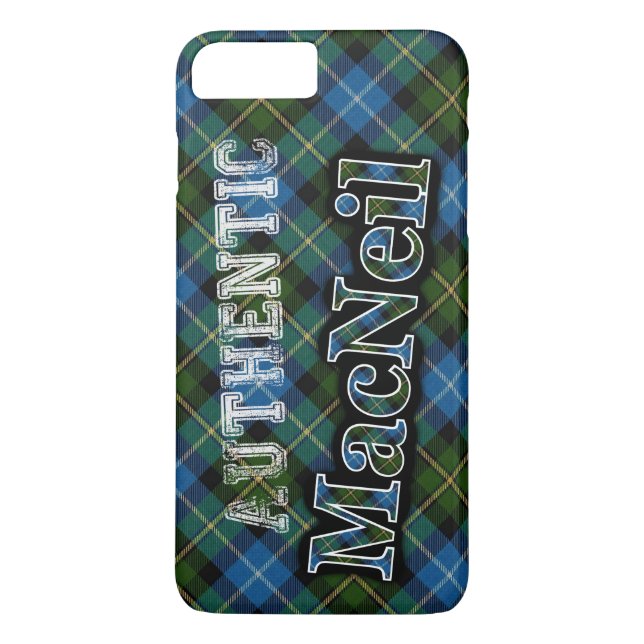 Authentic Clan MacNeil Scottish Tartan Design Case-Mate iPhone Case (Back)