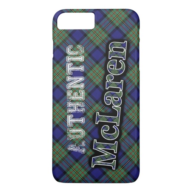 Authentic Clan McLaren Scottish Tartan Design Case-Mate iPhone Case (Back)