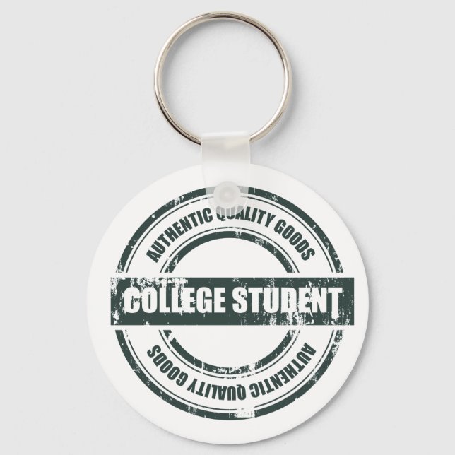 Authentic College Student Keychain (Front)