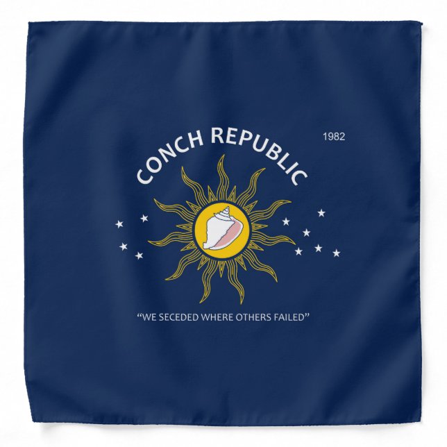 Authentic Conch Republic AVOID FAKES Bandana (Front)