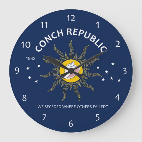 Authentic Conch Republic AVOID FAKES Large Clock