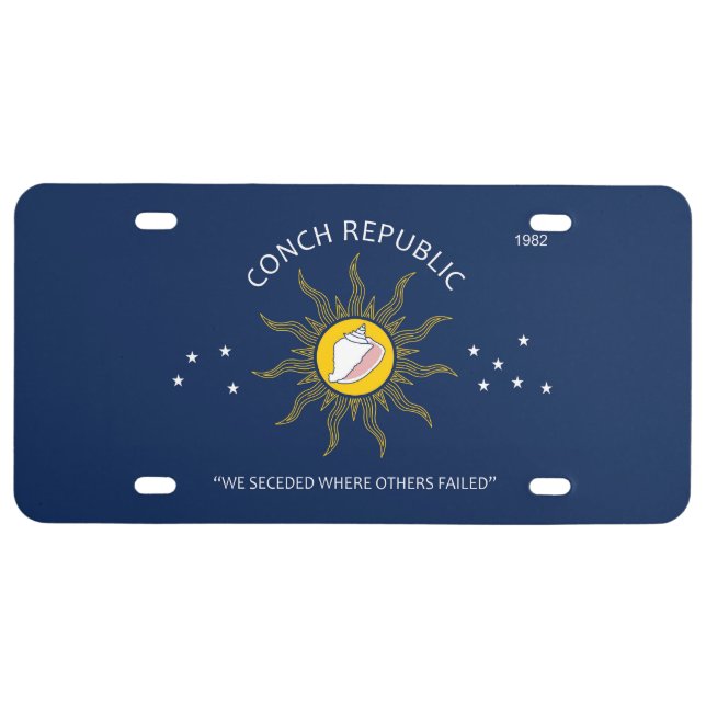 Authentic Conch Republic AVOID FAKES License Plate (Front)