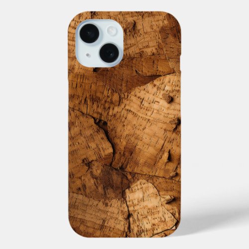 Authentic Cork Texture iPhone 15 Case