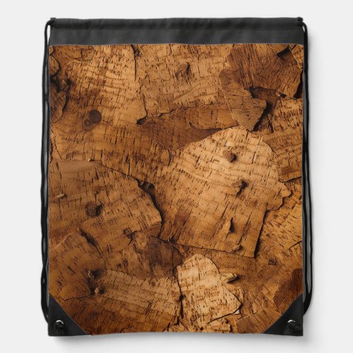 Authentic Cork Texture Drawstring Bag