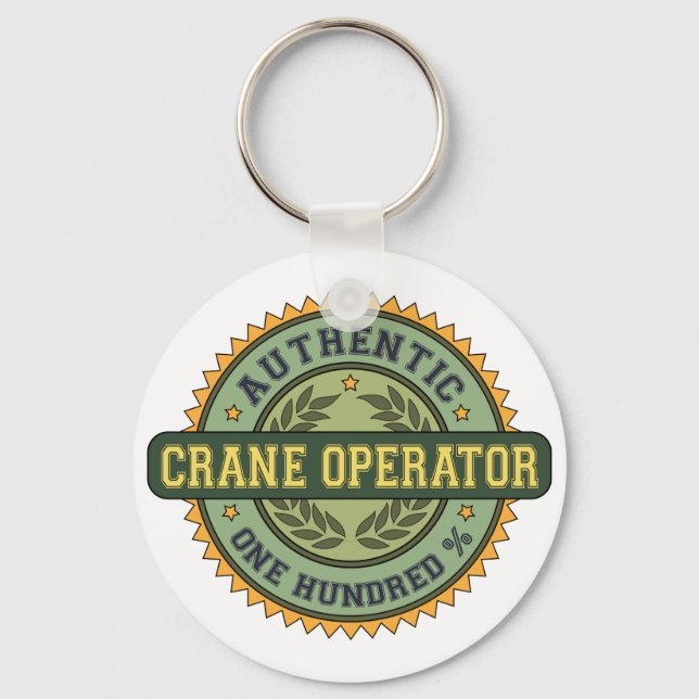 Authentic Crane Operator Keychain (Front)