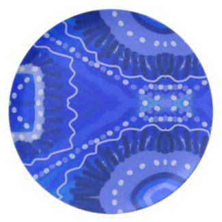 Authentic Gypsy Medallion Art Melamine Plate