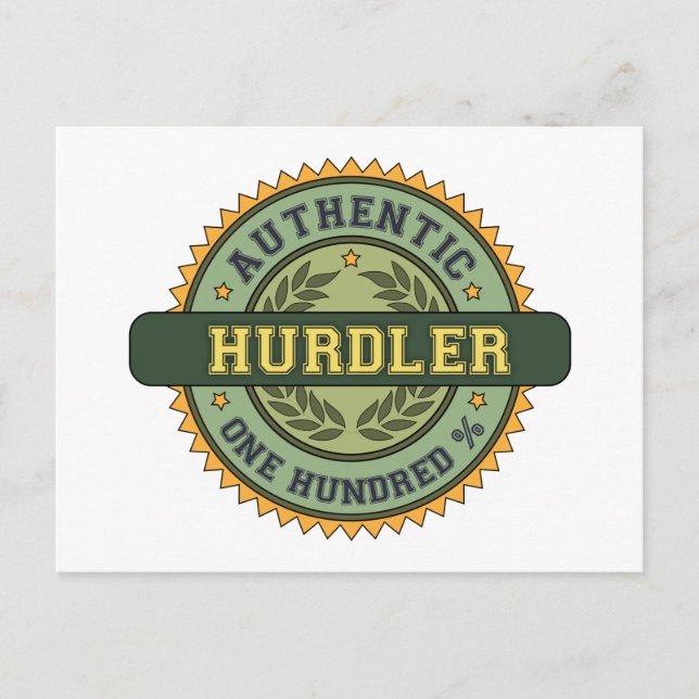 Authentic Hurdler Postcard (Front)