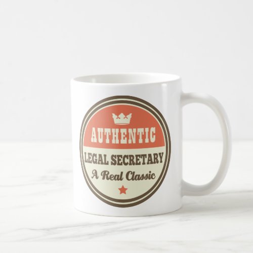 Authentic Legal Secretary Vintage Gift Idea Coffee Mug