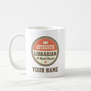 Authentic Librarian Funny Personalized Coffee Mug