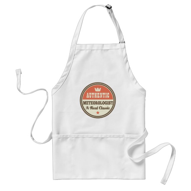 Authentic Meteorologist A Real Classic Adult Apron (Front)