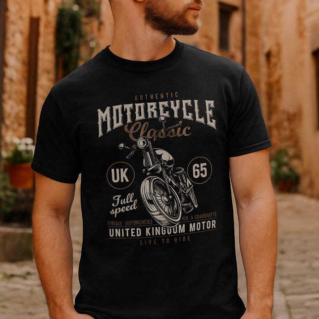 Authentic Motorcycle Classic T-Shirt (Creator Uploaded)