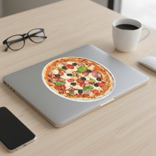 Authentic New York-Style Pizza Vinyl Sticker