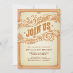 Authentic Old Western Party Invitation at Zazzle