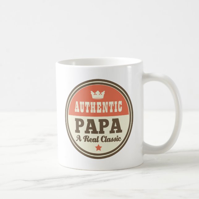 Authentic Papa A Real Classic Coffee Mug (Right)