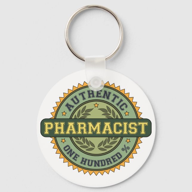 Authentic Pharmacist Keychain (Front)