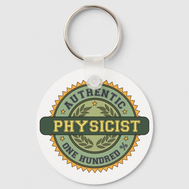 Authentic Physicist Keychain (Front)