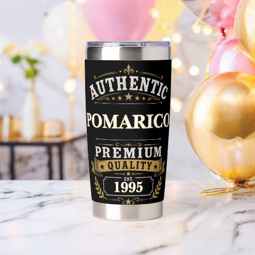 Authentic POMARICO Premium Quality Personalized Insulated Tumbler