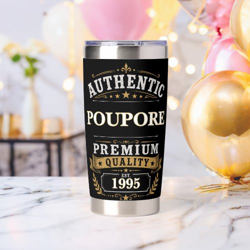 Authentic POUPORE Premium Quality Personalized Insulated Tumbler